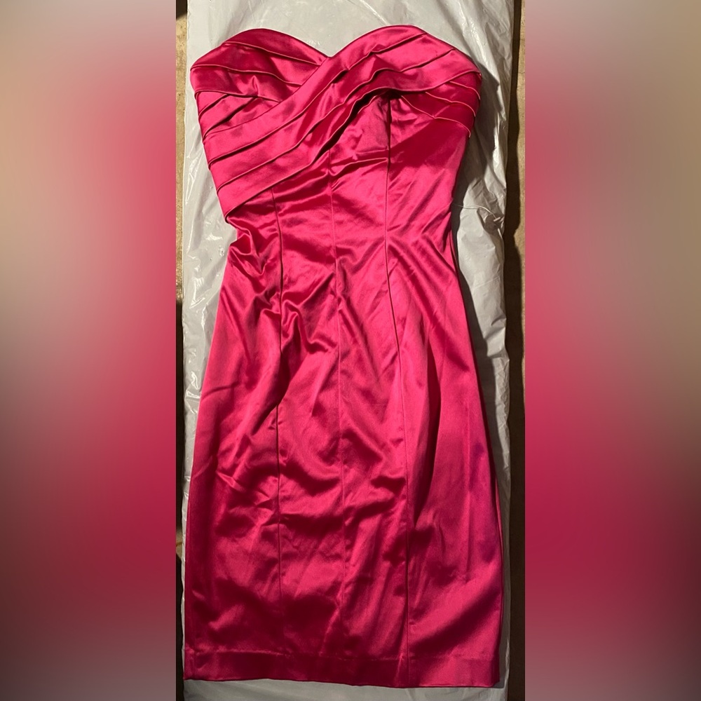 Bebe pink dress great for Christmas parties